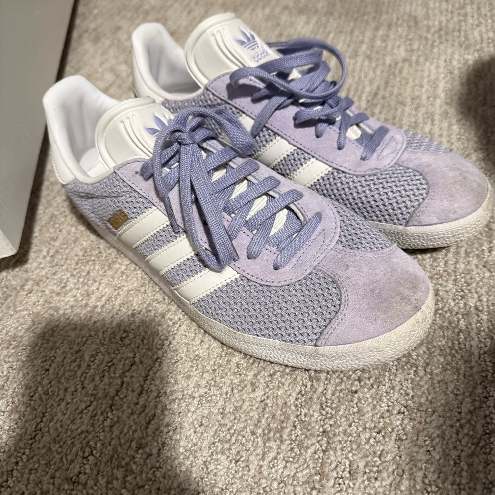 Adidas Gazelle Lilac Purple Suede Sneakers | Women’s 8.5